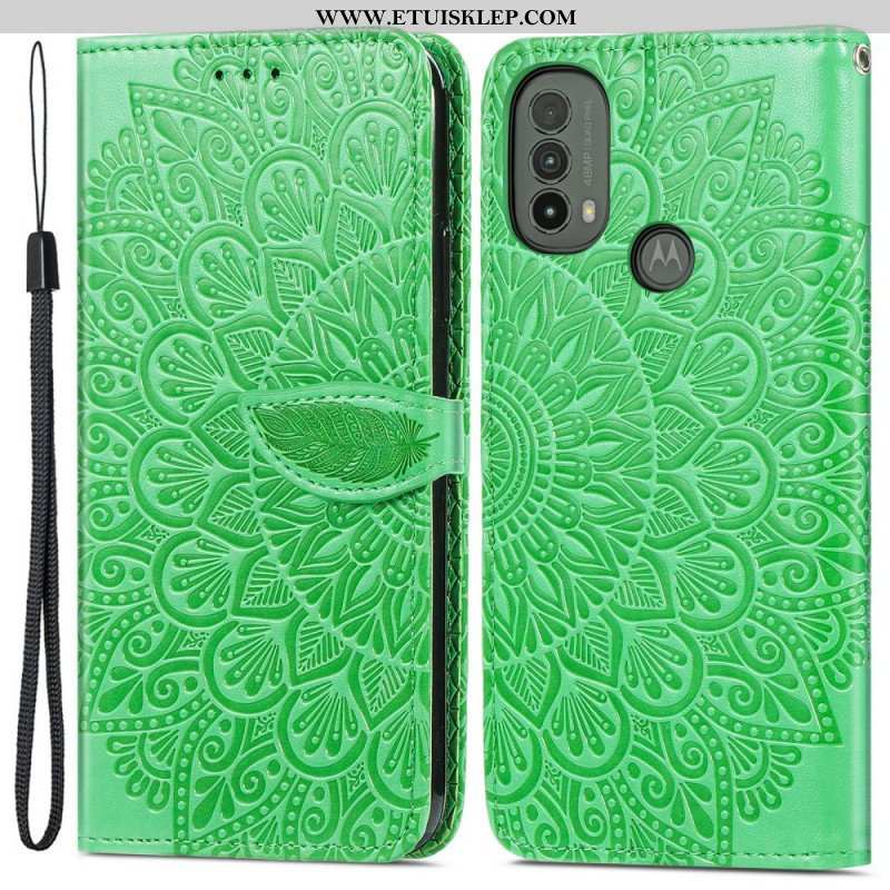 Etui Folio do Moto E40 / E30 / E20 Plemienne Liście